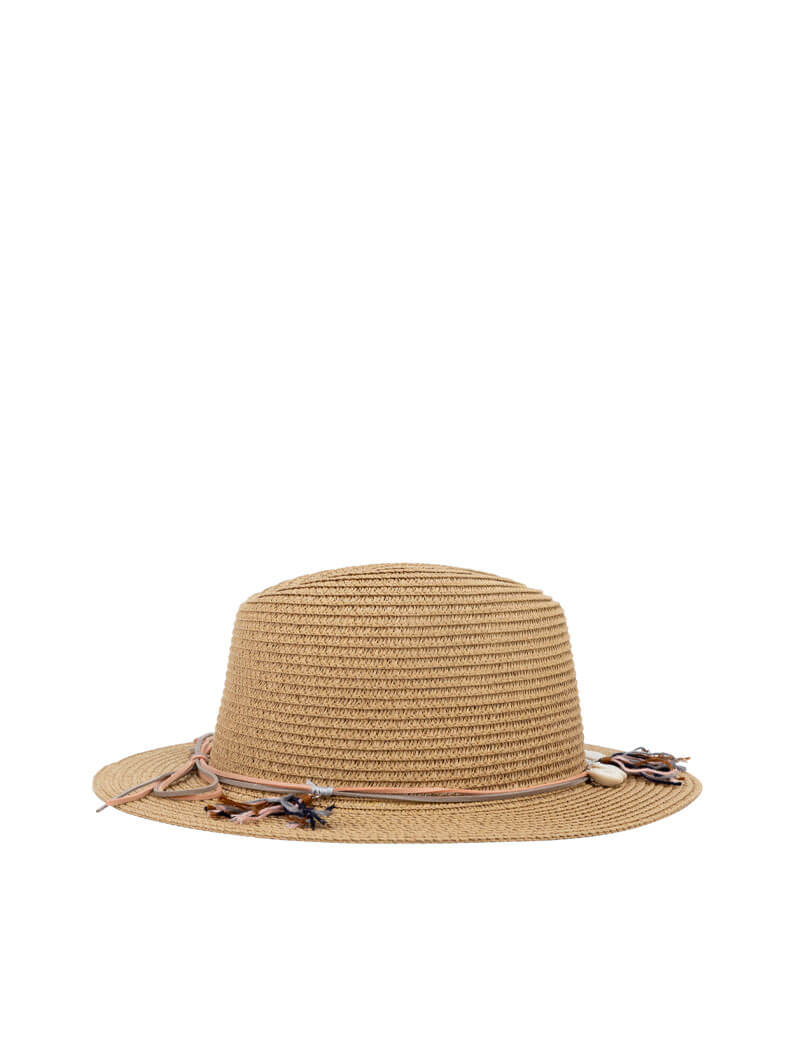 Chapeau en paille à chaîne